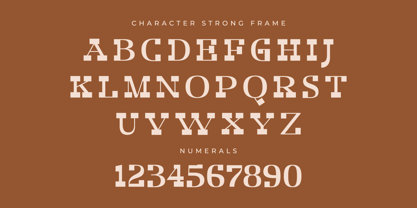 Strong Frame Font Poster 7