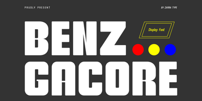 Benz Gacore Font Poster 1