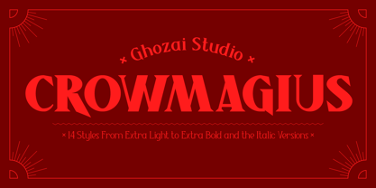 Crowmagius Font Poster 1