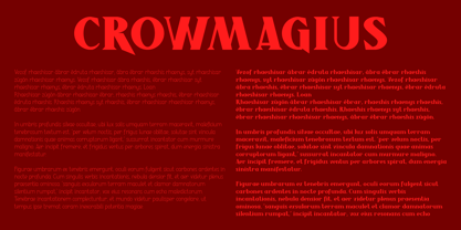 Crowmagius Font Poster 4