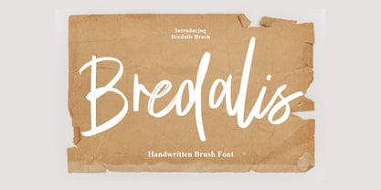 Bredalis Brush Font Poster 1