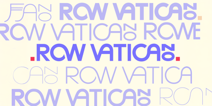 Row Vatikano Font Poster 1