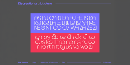 Row Vatikano Font Poster 12