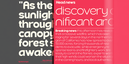 Row Vatikano Font Poster 11