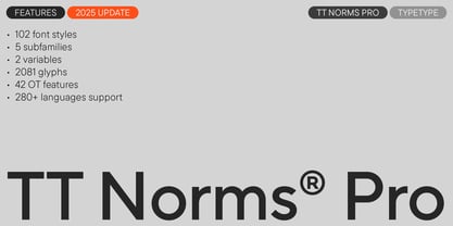 TT Norms Pro Font Poster 1