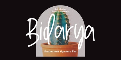 Bidarya Signature Font Poster 1