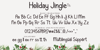 Holiday Jingle Font Poster 8