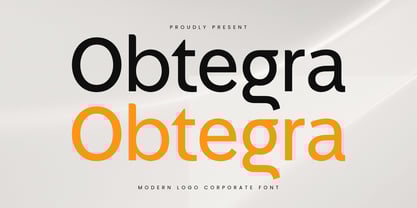 Obtegra Font Poster 1