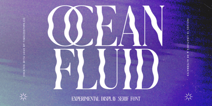 Ocean Fluid Font Poster 1