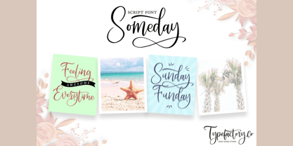 Someday Script Font Poster 10