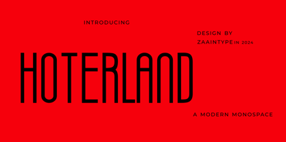 Hoterland Font Poster 11