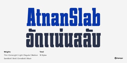 Atnan Slab Font Poster 1