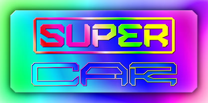 Super Car Font Poster 1