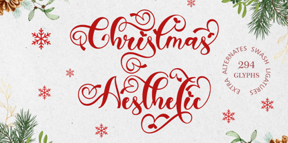 Christmas Aesthetic Font Poster 1