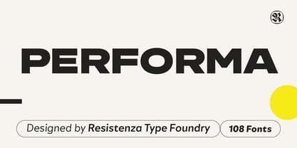 Performa Font Poster 1