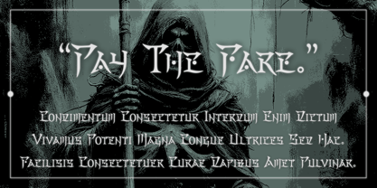 Charonian Font Poster 2