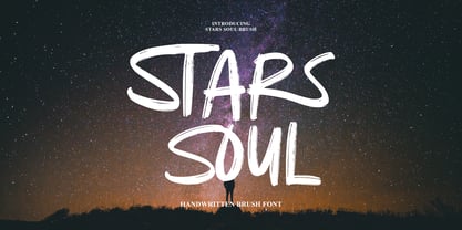 Stars Soul Brush Font Poster 1