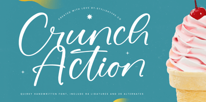 Crunch Action Font Poster 1