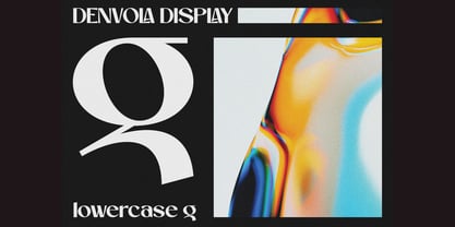 Denvola Display Font Poster 9