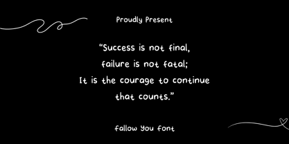 Fallow You Font Poster 5