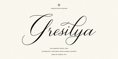 Gresilya Font Poster 1