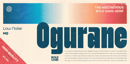 Ogurane Font Poster 1