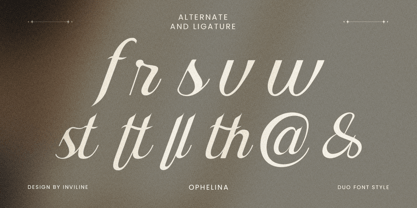 Ophelina Font Poster 4