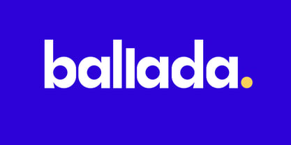 Ballada Font Poster 1