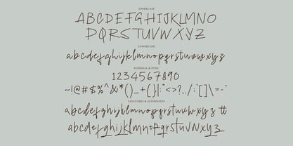 Abikaed Signature Font Poster 3