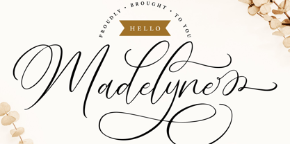 Hello Madelyne Font Poster 1