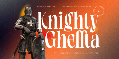 Knighty Gheffta Font Poster 1