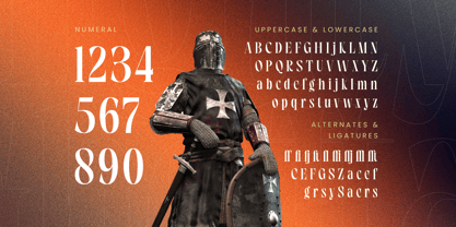 Knighty Gheffta Font Poster 14