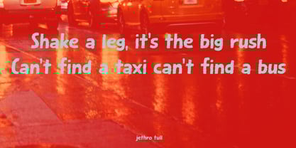 Smelly Taxi Font Poster 6