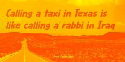 Smelly Taxi Font Poster 5