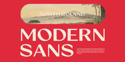 North Roland Font Poster 2