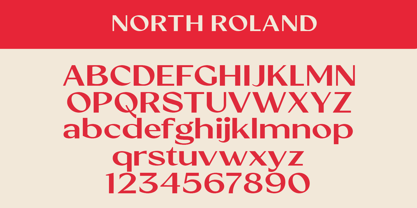 North Roland Font Poster 9