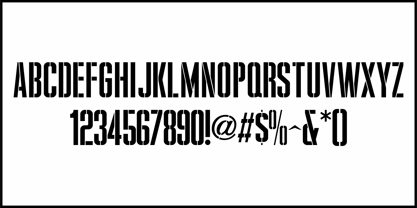 Message Stencil JNL Font Poster 3