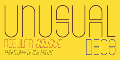 Unusual Deco JNL Font Poster 1