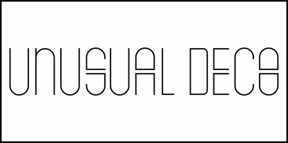 Unusual Deco JNL Font Poster 2