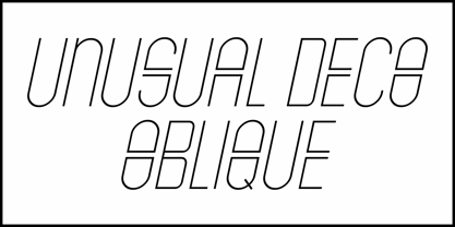 Unusual Deco JNL Font Poster 4