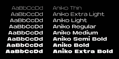 Aniko Font Poster 2