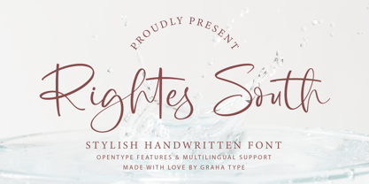 Rightes South Font Poster 1