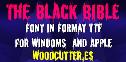 The Black Bible Font Poster 4