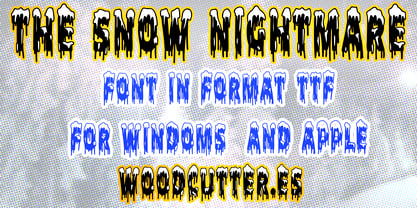 The Snow Nightmare Font Poster 4