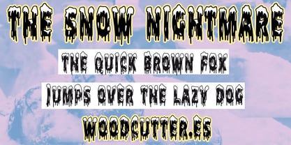 The Snow Nightmare Font Poster 2