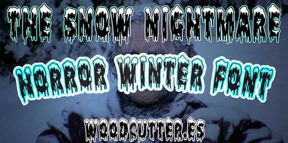 The Snow Nightmare Font Poster 1