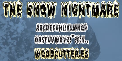 The Snow Nightmare Font Poster 3