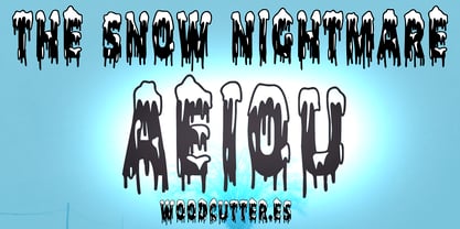 The Snow Nightmare Font Poster 5