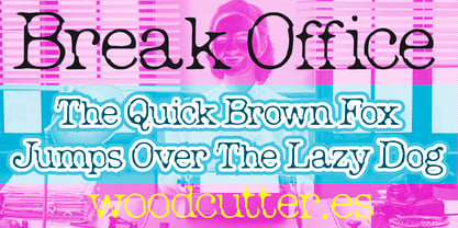 Break Office Font Poster 2