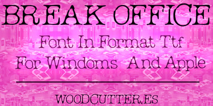 Break Office Font Poster 5